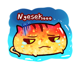 The great orange meoww sticker #12608370