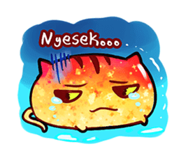 The great orange meoww sticker #12608370