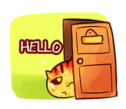 The great orange meoww sticker #12608373