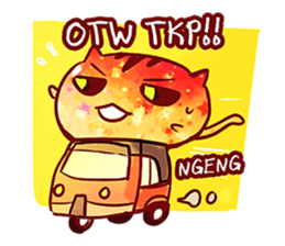The great orange meoww sticker #12608381