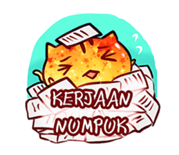 The great orange meoww sticker #12608397