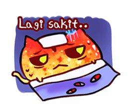 The great orange meoww sticker #12608400