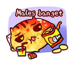 The great orange meoww sticker #12608401