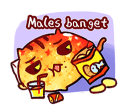 The great orange meoww sticker #12608401