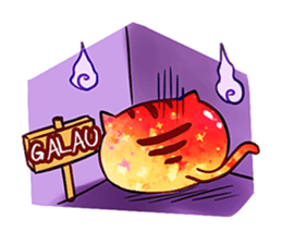 The great orange meoww sticker #12608403