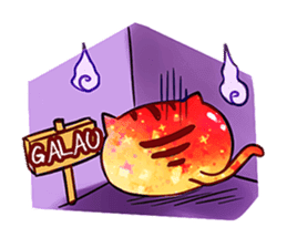 The great orange meoww sticker #12608403