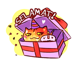 The great orange meoww sticker #12608404