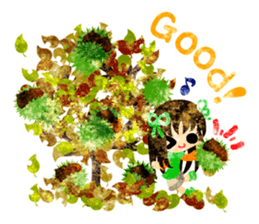 A wonderful autumn time sticker #12608688