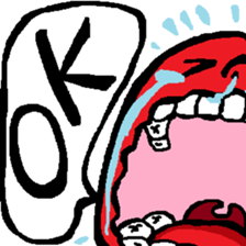 The crying man sticker #12608890