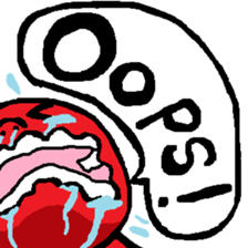 The crying man sticker #12608900