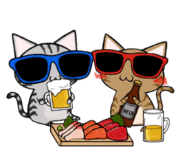 Sunglasses cat ASHver sticker #12609315