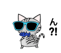 Sunglasses cat ASHver sticker #12609325