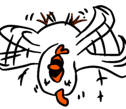 Naive chicken (no words) sticker #12609658