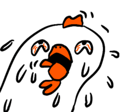 Naive chicken (no words) sticker #12609666
