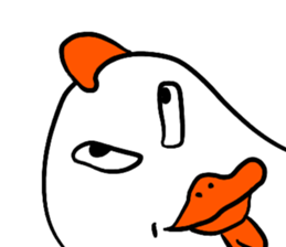 Naive chicken (no words) sticker #12609669