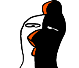 Naive chicken (no words) sticker #12609671