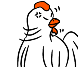 Naive chicken (no words) sticker #12609672