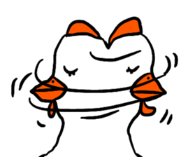 Naive chicken (no words) sticker #12609674