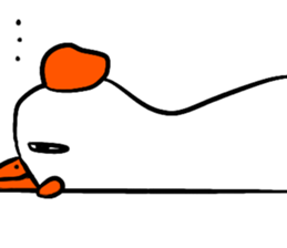 Naive chicken (no words) sticker #12609675