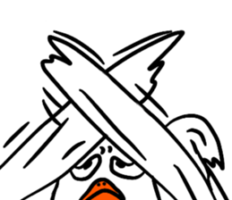 Naive chicken (no words) sticker #12609676