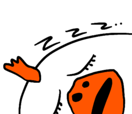 Naive chicken (no words) sticker #12609682