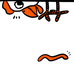 Naive chicken (no words) sticker #12609686