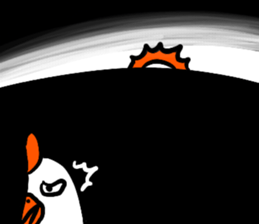 Naive chicken (no words) sticker #12609687