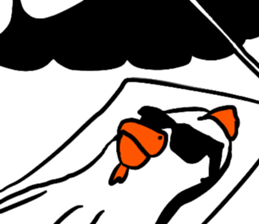 Naive chicken (no words) sticker #12609691