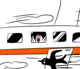 Naive chicken (no words) sticker #12609692