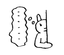 popopo rabbit sticker #12610151