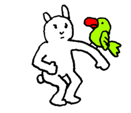 popopo rabbit sticker #12610153