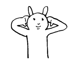 popopo rabbit sticker #12610157