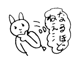 popopo rabbit sticker #12610163