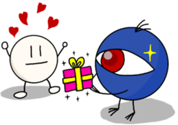 Hito-kun and Alien sticker #12610231