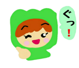 Costume of vegetables sticker #12610975