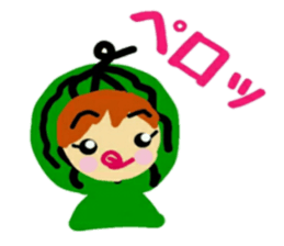 Costume of vegetables sticker #12610982