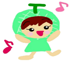 Costume of vegetables sticker #12610988