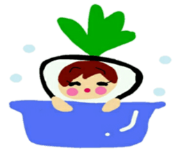 Costume of vegetables sticker #12610991