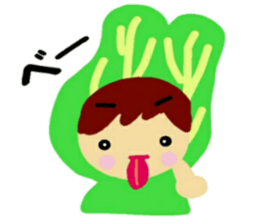 Costume of vegetables sticker #12610992