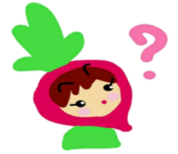 Costume of vegetables sticker #12610993