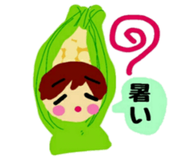 Costume of vegetables sticker #12610994