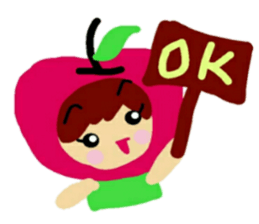 Costume of vegetables sticker #12611001