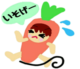 Costume of vegetables sticker #12611003