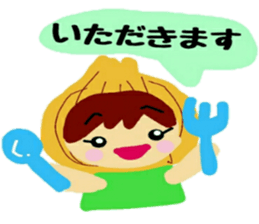 Costume of vegetables sticker #12611007