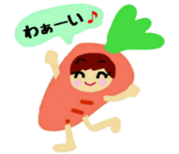 Costume of vegetables sticker #12611011