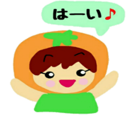 Costume of vegetables sticker #12611013
