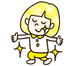 Bobbed a girl sometimes a cat sticker #12611335