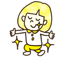 Bobbed a girl sometimes a cat sticker #12611335