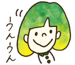 Bobbed a girl sometimes a cat sticker #12611342