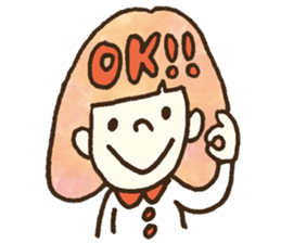 Bobbed a girl sometimes a cat sticker #12611347